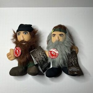 Duck Dynasty Phil & Jace Robertson Plush Toys 7 inch A&E TV Show Collectible Set